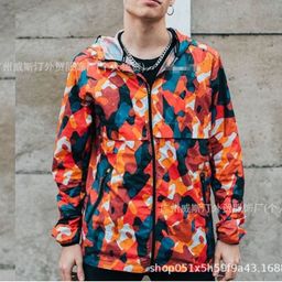 thumbnail for 2025 cross-border same printed fashion zipper trend jacket deco plus size hooded casual versatile jacket