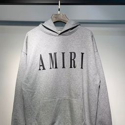 thumbnail for AM1R1 ICON High Street Trendy Brand Crack Letter LOGO Splash Ink Flow Paint Graffiti Embroidered Hoodie Hoodie Men