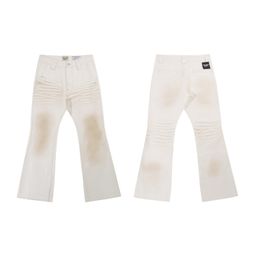 thumbnail for Cross-Border Hot-Selling Gallery Dept. Denim Full Range of Flared Pants, Washed and Distressed Patchwork Jeans