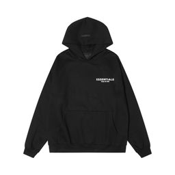 thumbnail for FEAR OF GOD Multi-line Essentials Trendy Chest LOGO Rubber Hooded Sweatshirt FOG Pants Set