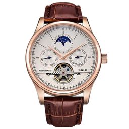 thumbnail for Relógio oco de nicho personalizado para homens, relógio mecânico totalmente automático de negócios da moda, atacado quente transfronteiriço à prova d&#039;água e luminoso