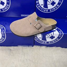 thumbnail for Genuine Boken Slippers Women's 2025 New Wear Baotou Semi-Drag Thick Sole Versatile BK Retro Pedal Slip-on Shoes