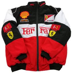 thumbnail for F1 racing suits, F1 Ferrari jackets, embroidered racing suits, vintage motorcycle suits, riding clothes, padded jackets, customization