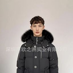 thumbnail for Palm Moose #06 Men Fox Fur Hooded 3Q Down Jacket