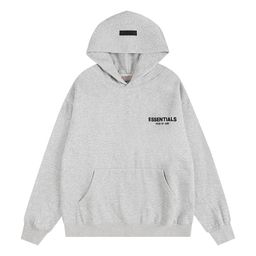 thumbnail for American fashion brand FOG's new black letter ESSENTIAL pullover hooded sweatshirt for men and women high street hoodies