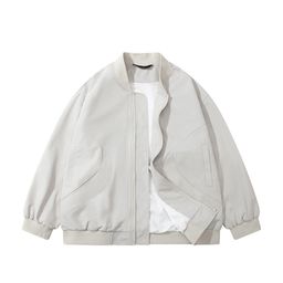 thumbnail for Men's Flight Jacket Set for Early Spring, Turn-Down Collar Baseball Jacket, Harrington Men's Coat, 2026 Spring and Autumn Season