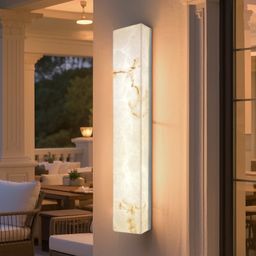 thumbnail for Cross-Border Simple Outdoor Waterproof Long Imitation Marble Wall Lamp Corridor Aisle Wall on Both Sides of the Door Connected to the Power Supply Led Wall Lamp