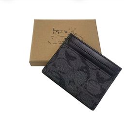 thumbnail for Factory spot cross-border trendy card holder original leather old flower coin purse High luxury quality D G K L card bag printing