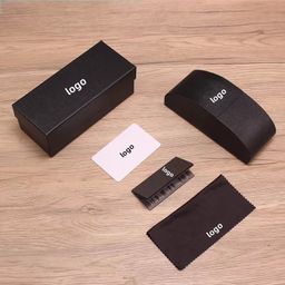 thumbnail for New brand high-end glasses case full set fashion atmosphere sunglasses glasses case sunglasses packaging box spot wholesale