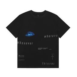 thumbnail for Travis Short Sleeve M Ji Scott Little Yellow Duck Cactus Lightning Rap Tour TS Collaboration Couple Hip Hop T-Shirt