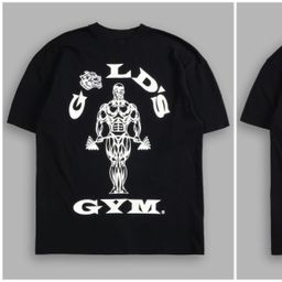 thumbnail for darcsport&gold's gym collaboration soft cotton sports and fitness T-shirts for men and women, breathable short sleeve printed T-shirts