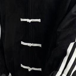 thumbnail for Foreign Trade National Trend Design Silk New Chinese Style Stand Collar Button Jacket Men's Spring Loose Tang Suit Suede Jacket