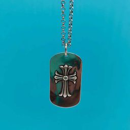 thumbnail for chcroba retro cross hexagram square brand dark magic sword pendant necklace fashion trend unisex