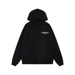 thumbnail for FEAR OF GOD Multi-line Essentials Trendy Chest LOGO Rubber Hooded Sweatshirt FOG Pants Set