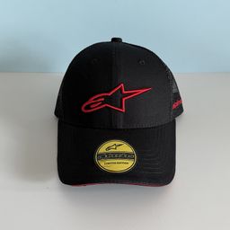 thumbnail for Italian Tide Brand ALPINESTARS Off-road Motorcycle A Star Baseball Cap Summer Racing Sports Mesh Hat