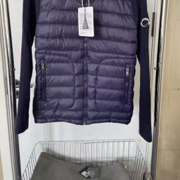 thumbnail for European Popular Style m Mengjia Knitted Splicing Casual Rain down Jacket for Men, White Duck Down, Warm and Fashionable Slim-Fit Rain down Jacket