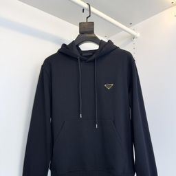 thumbnail for High Version P Pujia 2024 New Triangle Steel Logo Pure Cotton Pocket Letter Hoodie Wholesale
