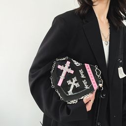 thumbnail for Niche Design Millennium Spice Girl Bag Women's 2024 New Fashionable Hot Crossbody Bag All-match Heart Shaped Shoulder Bag