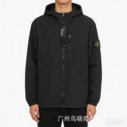 thumbnail for Cross-border foreign trade, spring and autumn stone classic badges, men's and women's jackets, jackets, loose outdoor trench coats