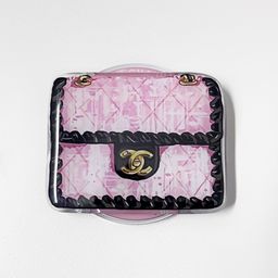 thumbnail for Source factory's high-end strong magnetic airbag stand light luxury Chanel-style bag series is convenient and retractable and foldable