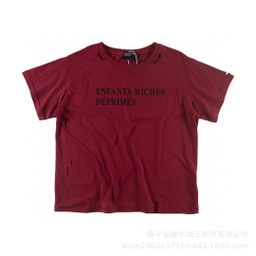 thumbnail for 2025 new melancholy rich second generation illustration portrait print loose casual short sleeve t-shirt trend men's and women's trend