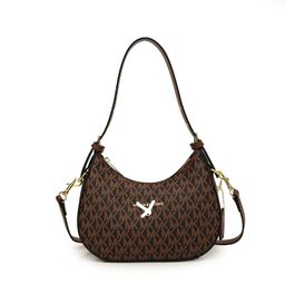 thumbnail for Bolsa crescente de alta qualidade para mulheres 2025 nova bolsa de ombro popular impressa bolsa de axila moda nicho bolsa transversal.