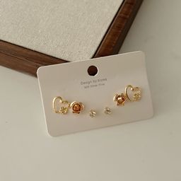 thumbnail for Set of 6! Shopkeeper super push! Exquisite suit Earrings Niche Design Sense Earrings for Women High-end Sense Earrings for Women