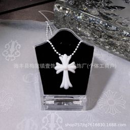 thumbnail for ch克羅甜心彩色十字架树脂项链小众潮限定辣妹男女ins项链y2k饰品