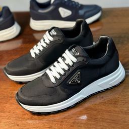 thumbnail for 2024 New European Men's Shoes Genuine Leather Fashion Stylish Sports Casual Sneakers Lace-Up Versatile Outdoor Running Shoes