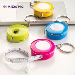 thumbnail for Fita métrica pequena retrátil, mini régua macia, medição da circunferência da cintura, chaveiro colorido, fita métrica de 1.5 metros, régua de presente