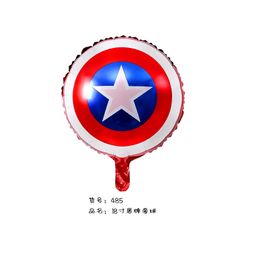 thumbnail for Cross-border New Marvel Avengers Spiderman Captain America Cartoon Aluminum Film Balloon Children&#039;s Birthday Decoration