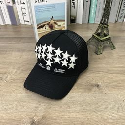 thumbnail for AMIRI hard top baseball cap mesh breathable cap cross-border foreign trade hat pentagram face small hat is versatile