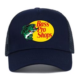 thumbnail for Amazon Bassproshops Printed Pure Cotton Five Pieces Mesh Cap Summer Outdoor Fishing Sunshade Baseball Cap Truck