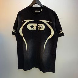 thumbnail for Camiseta de manga curta folgada tamanho grande, estilo casual, da marca americana da moda para casais, masculina e feminina, verão 2024.