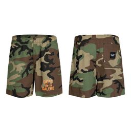 thumbnail for Cross-border foreign trade Gallery dept classic letter print shorts, loose and versatile camouflage, five-point pants, mid pants
