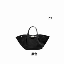 thumbnail for Demellier wing bag new sense of quality New York bag leather large-capacity tote European and American hand-held briefcase