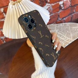 thumbnail for Trendy brand presbyopia apple 16promax leather phone case iphone 13 drop proof 11 luxury 12 all-inclusive high-end 14