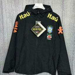 thumbnail for Brazilian football jacket padded wear Paris Barcelona Chelsea men's and women's windbreaker with fleece thin version