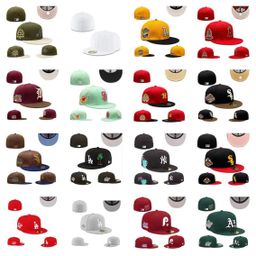 thumbnail for Baseball fully enclosed baseball cap is non-adjustable and reversible to wear the new densely embroidered American hip-hop baseball league size cap