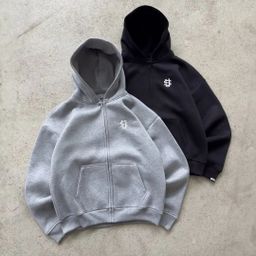 thumbnail for Cross-border 2025 new popular S print series youth couple casual wide-leg pants factory straight hair