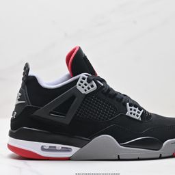 thumbnail for Top layer cowhide aj4 hot lava electric mother yellow big paris cement white black cat Oreo Jo 4 women's men's basketball shoes