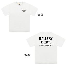 thumbnail for Gallery Dept Drive High Street Fashion Brand Retro Colorful Printed Loose Couple Fog Short-Sleeved T-Shirt for Men