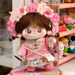 thumbnail for Dropshipping 20cm Doll Clothes Cotton Doll Clothes Cute Pajamas Set Original Ancient Style Hanfu Doll Dress-Up
