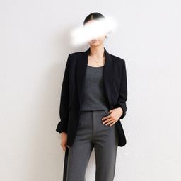 thumbnail for The new trousers temperament and leg shape shape shape the quiet luxury series of up-and-coming narrow flared trousers