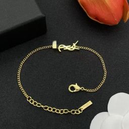 thumbnail for New Stylish Letter Bracelet, Light Luxury, Versatile Design, Exquisite and High-End, Adjustable European and American Chain, High-Value Letter