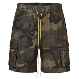 thumbnail for Vintage Cargo Camouflage Shorts Men's Summer American Heavy Trendy Loose All-match Pants Street Couple's Pants