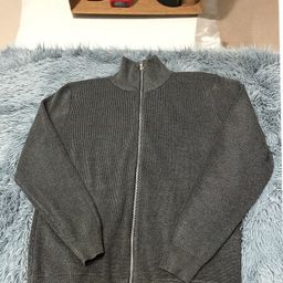 thumbnail for Ma's four-corner cardigan zipper semi-turtleneck sweater men's design sense is loose and casual, lazy spring and autumn knitwear, versatile and versatile