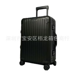 thumbnail for All-Aluminum Magnesium Alloy Trolley Case with Custom Logo Pattern, Carry-On Luggage, 21inch Travel Suitcase with Universal Silent Wheels