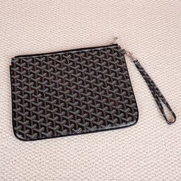 thumbnail for Nova Bolsa Clutch Elegante 2025, Bolsa Urbana Simples com Estampa Pied-de-Poule, Bolsa Clássica Tipo Envelope, Bolsa para Laptop com Estampa de Letra Y