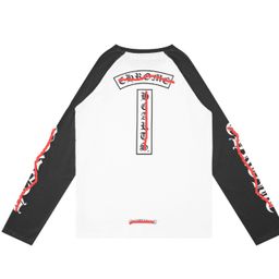 thumbnail for Cross-border trendy brand Chrome Heart long-sleeve T-shirt, pure cotton for men and women, loose fit in stock wholesale